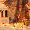 Valentine'S Day Wooden Heart String Lights LED Fairy Lights Hanging Wood Love Lights Lamp Battery Operated Valentine'S Day Decorations for Bedroom Festival Birthday Wedding (Red,40 Lights)